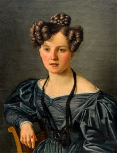 Martinus Rørbye, Portræt af kunstnerens søster Ida Athalia, 1829, Øregård Museum. Free illustration for personal and commercial use.