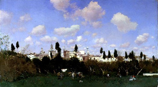 Martín Rico y Ortega - Gathering Oranges, Granada - Walters 37185