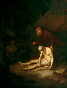 Martin Johann Schmidt - Die heiligen Eremiten Antonius und Paulus - 8501 - Österreichische Galerie Belvedere
