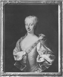 Martin van Meytens d.y. - Polyxena Kristina, 1706-35, prinsessa av Hessen-Rheinfels-Rotenburg drottning av S - NMGrh 289 - Nationalmuseum. Free illustration for personal and commercial use.