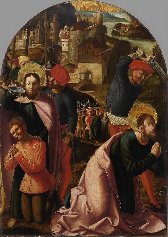 Marx Reichlich - Jakobus-Stephanus-Altar, Der hl. Jakobus tauft Josias und Hinrichtung des Jakobus - 2590 - Bavarian State Painting Collections
