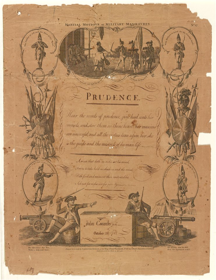 Martial motions or military manouevres - prudence LCCN2004673417