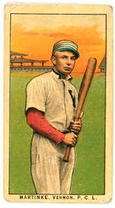 Martinke, Vernon Team, baseball card portrait LCCN2008677353
