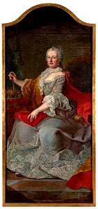 Martin van Meytens (II) - Portret van Maria Theresia van Oostenrijk (1717-1780) als koningin van Hongarije - Lg 1373 - Österreichische Galerie Belvedere