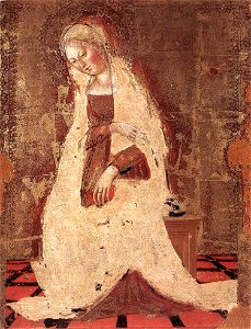 Francesco di Giorgio, Madonna Annunciate. Free illustration for personal and commercial use.