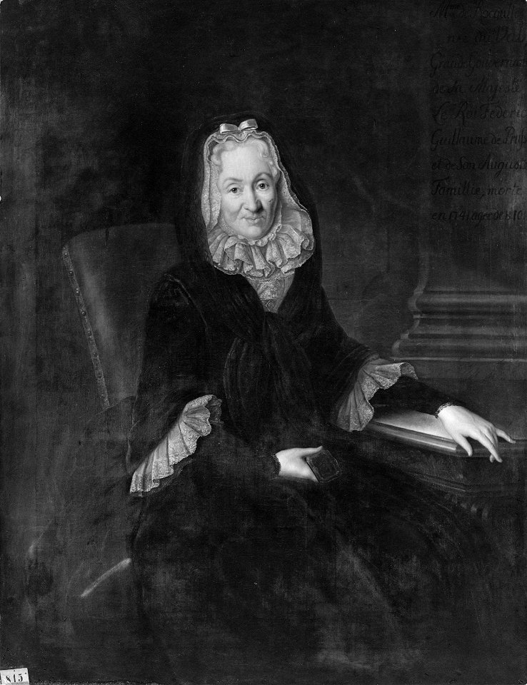 Marthe du Val, 1660-1741, gift med de Rocoulles - Nationalmuseum - 15485