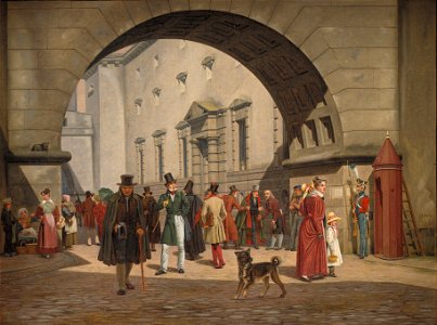 Martinus Rørbye - The Prison of Copenhagen - Google Art Project