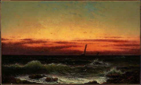 Martin Johnson Heade - Off Shore, After the Storm - 47.1151 - Museum of Fine Arts. Free illustration for personal and commercial use.