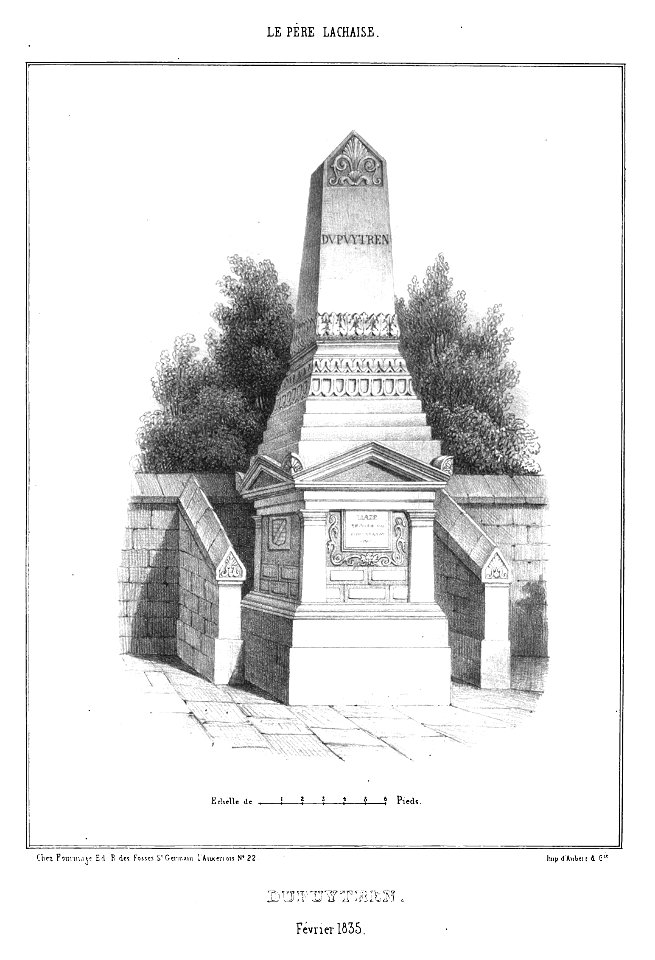 Marty - Les principaux monuments funéraires - Dupuytren