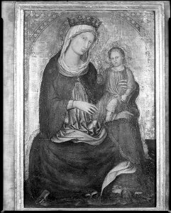 Martino di Bartolomeo di Biagio - Virgin and Child - 1958.33 - Fogg Museum. Free illustration for personal and commercial use.