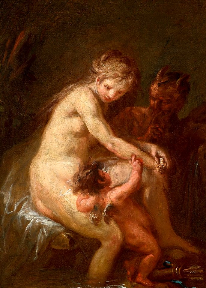 Martin Johann Schmidt - Nymphe und Faun mit Amor - 4315 - Österreichische Galerie Belvedere