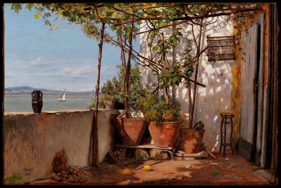 Martinus Rørbye, Loggia on Procida, 1835, NM 7402, Nationalmuseum