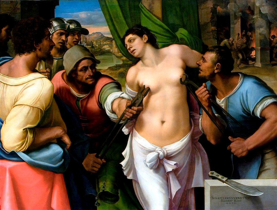 Martirio de Santa Águeda, por Sebastiano del Piombo