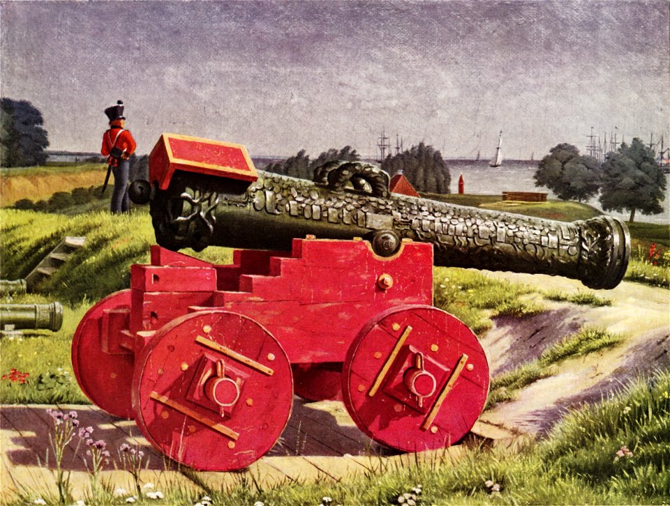 Martinus Rørbye - En kanon på citadelsvolden - 1826
