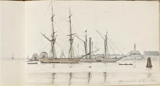 Martinus Rørbye - Fra Københavns Havn - 1832 (cropped)