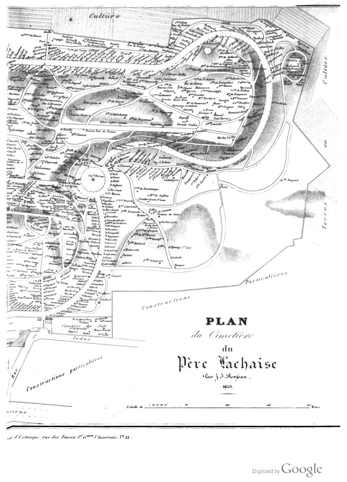 Marty - Les principaux monuments funéraires - Plan 02