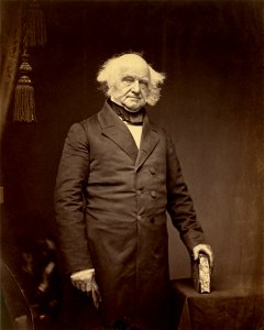 Martin Van Buren by Mathew Brady c1855-58. Free illustration for personal and commercial use.