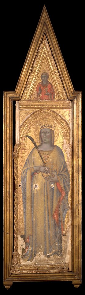 Martino di Bartolomeo di Biagio - Saint Catherine and Deacon Saint - 1943.253 - Yale University Art Gallery