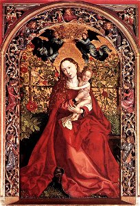 Martin Schongauer - Madonna of the Rose Bush - WGA21043