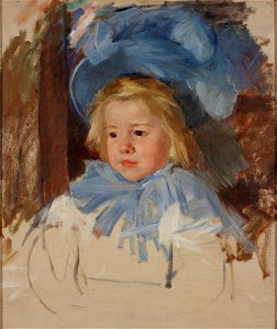 Mary Cassatt - Simone in a Blue Bonnet - 60.095 - Rhode Island School of Design Museum