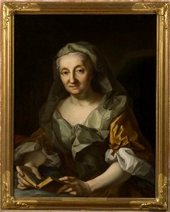 Martin van Meytens d.y. - Johanna de Bruyn (ca 1658-1741), married to Martin Mytens - NMGrh 2453 - Nationalmuseum. Free illustration for personal and commercial use.
