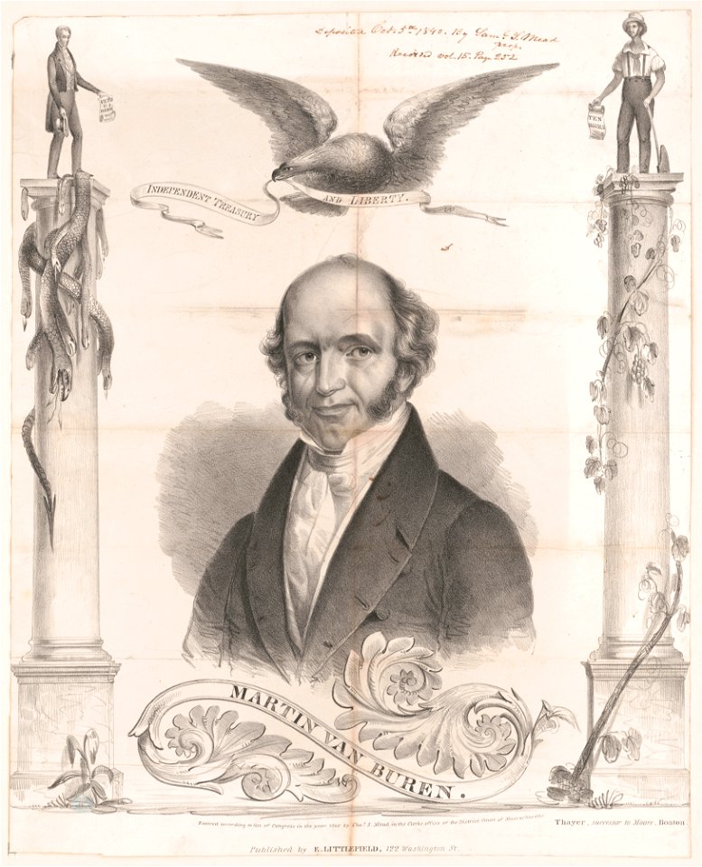 Martin Van Buren - Thayer, successor to Moore, Boston. LCCN89707962