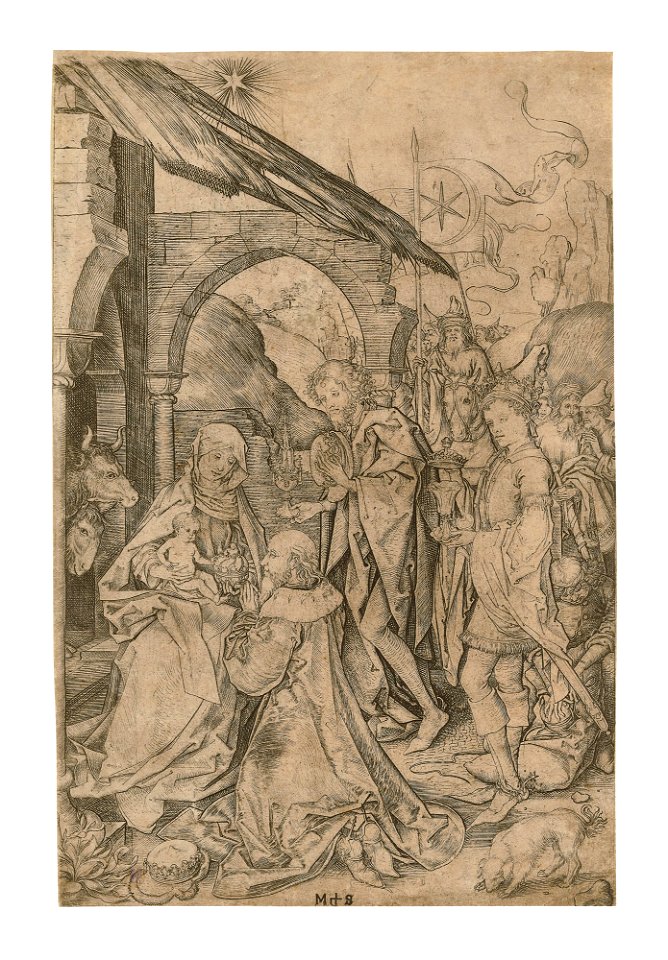 Martin schongauer the adoration of the magi105843)
