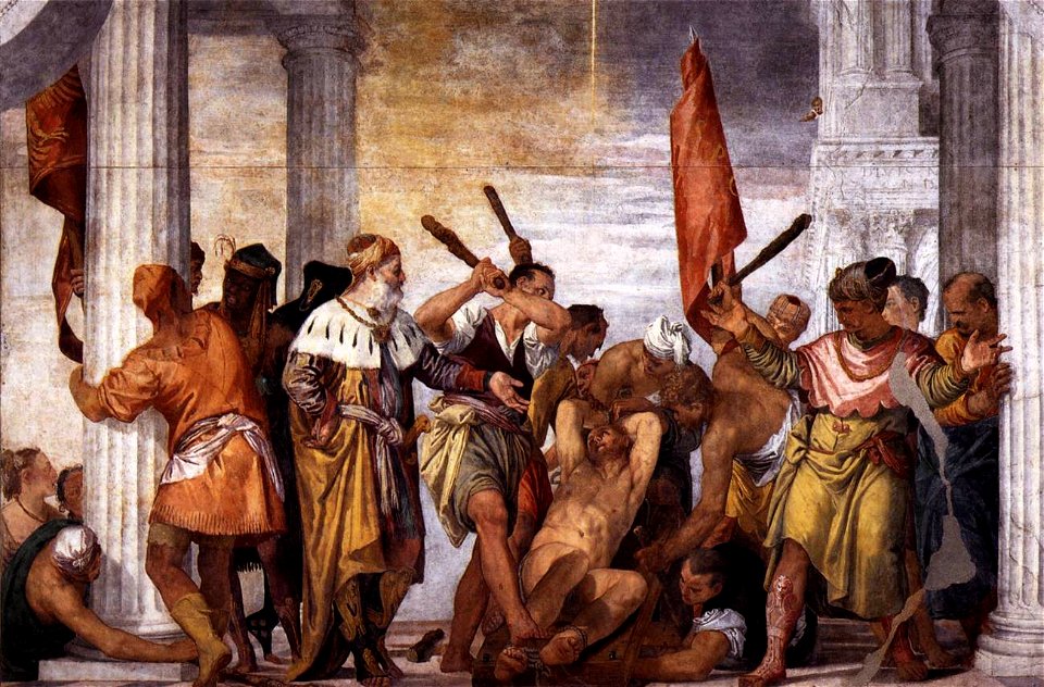 Martyrdom of St Sebastian, glaven korab