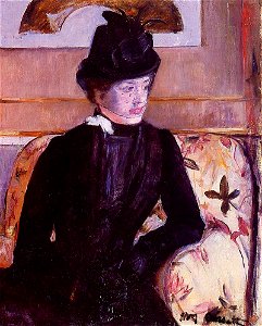 Mary Cassatt - Portrait of Madame J (Young Woman in Black) - MSA SC 4680-10-0010