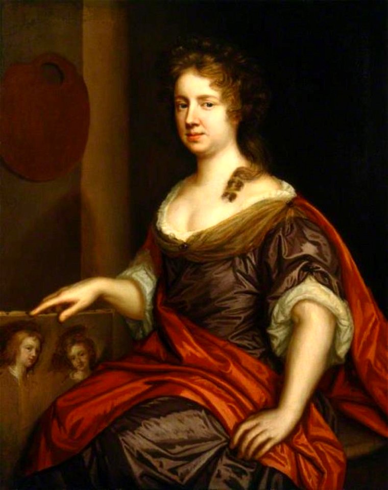 Mary Beale - Zelfportret van Mary Beale (1633-1699) - NPG 1687 - National Portrait Gallery