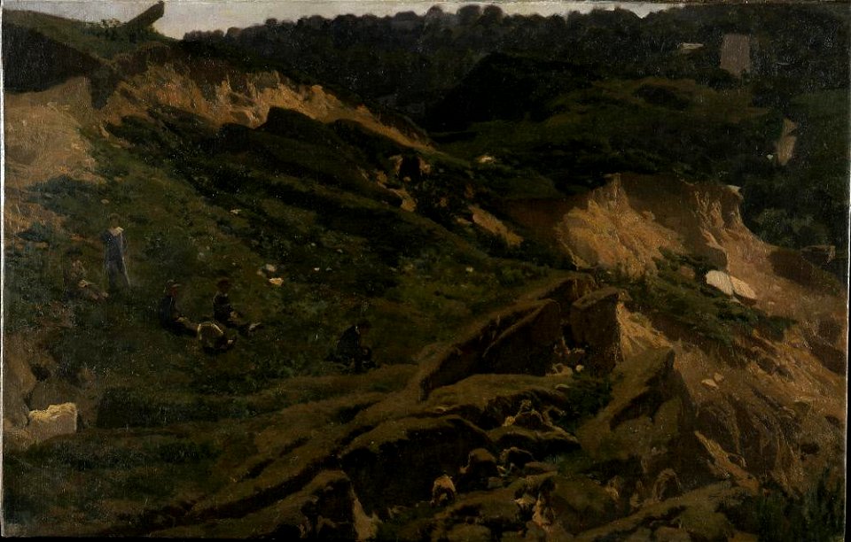 Martín Rico y Ortega - Landscape Study (Mountainside) - A130 - Hispanic Society of America