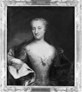 Martin van Meytens d.y. - Ulrika Eleonora d y (1688-1741), drottning av Sverige, gift med Fredrik I av Sverige - NMGrh 3889 - Nationalmuseum. Free illustration for personal and commercial use.