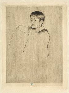 Mary Cassatt - Robert Seated, Facing Left - MMA 49.127.4. Free illustration for personal and commercial use.