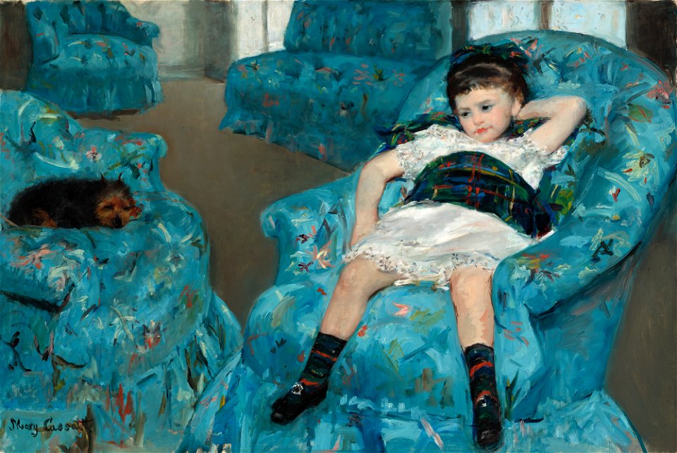 Mary Cassatt - Little Girl in a Blue Armchair - NGA 1983.1.18