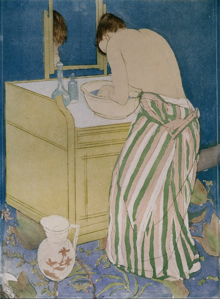 Mary Cassatt - Woman Bathing - TFAA 1996.87