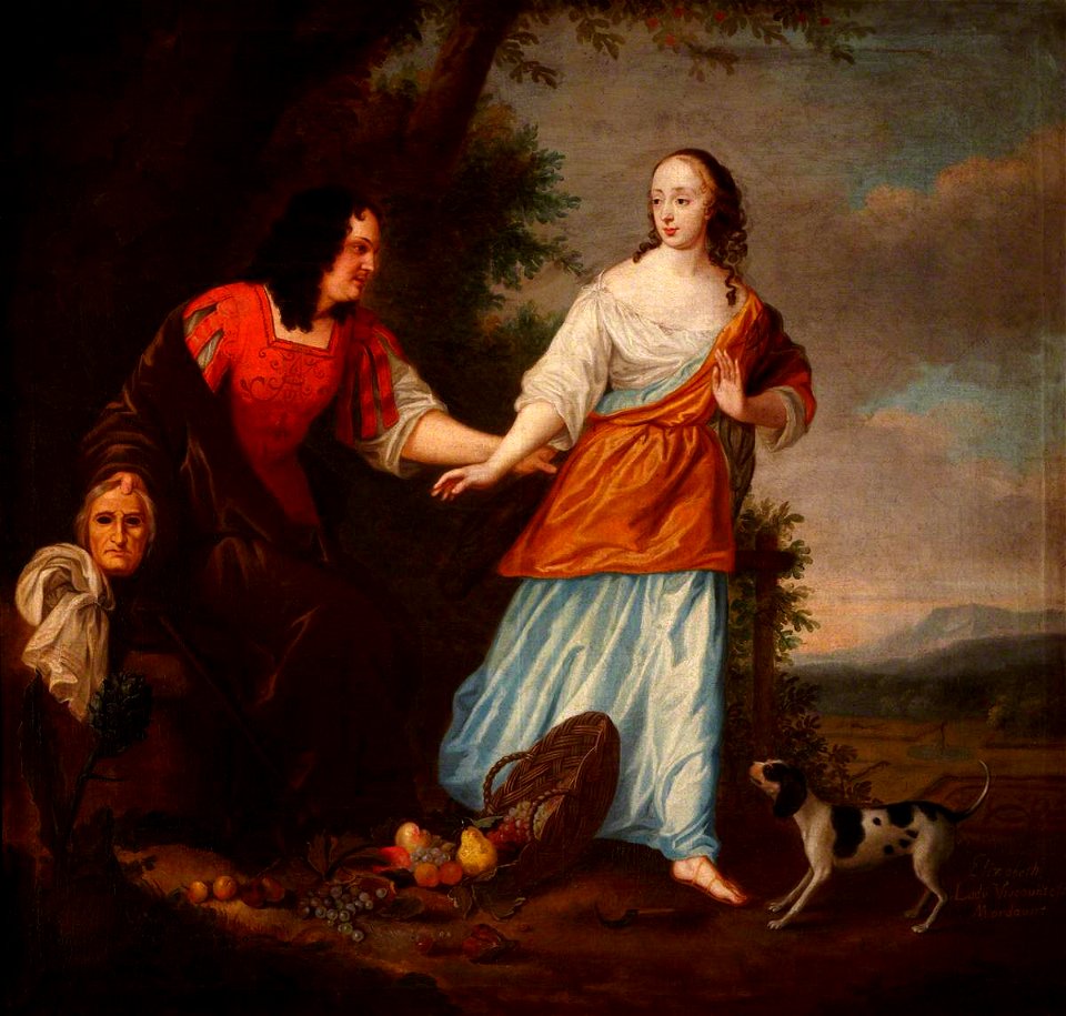 Mary Hotchkiss - Called 'The Prince of Denmark and Elizabeth, Viscountess Mordaunt, as Vertumnus and Pomona' (more pr - 836191 - National Trust