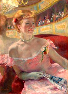 Mary Cassatt - Woman with a Pearl Necklace. Free illustration for personal and commercial use.