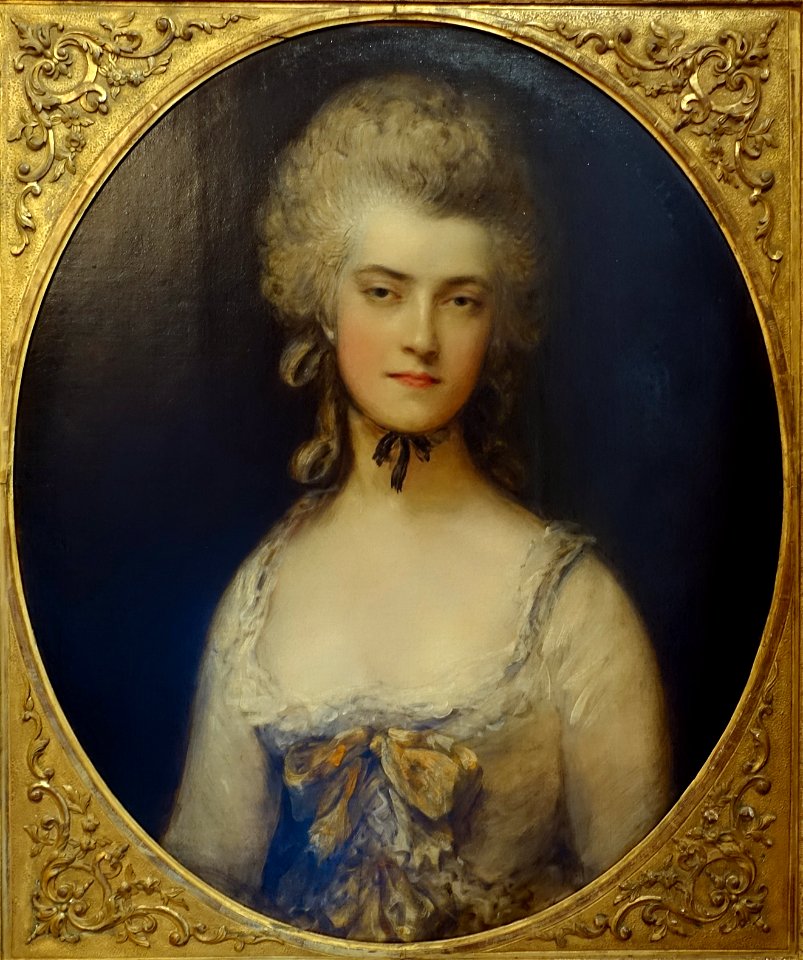 Mary Darby, Mrs Thomas Robinson, by Thomas Gainsborough, 1781, oil on canvas - Waddesdon Manor - Buckinghamshire, England - DSC07779