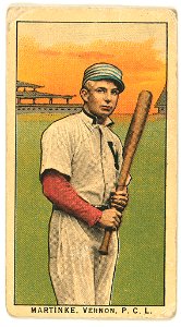 Martinke, Vernon Team, baseball card portrait LCCN2008677353