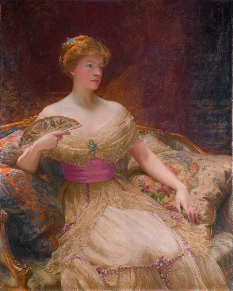 Mary Frances Mackenzie (née Linton 1870-1948), by Frank Dicksee