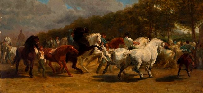 Mary Morton - The Horse fair - 1899-4 - Auckland Art Gallery