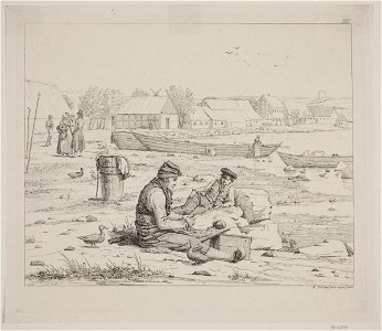 Martinus Rørbye - Strandgaden i Thisted - 1830