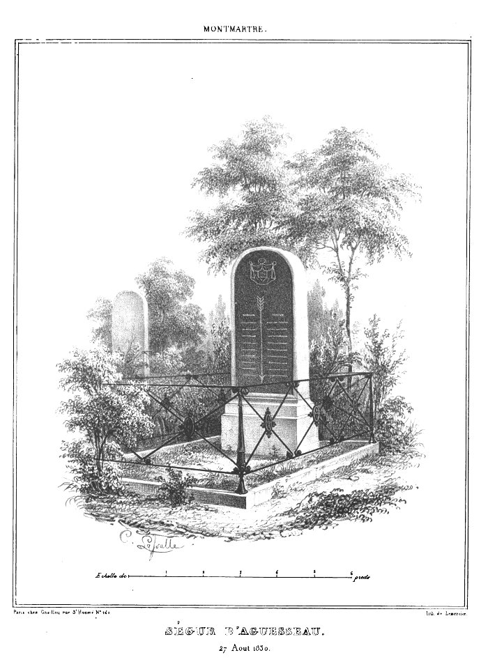 Marty - Les principaux monuments funéraires - Ségur d'Aguesseau