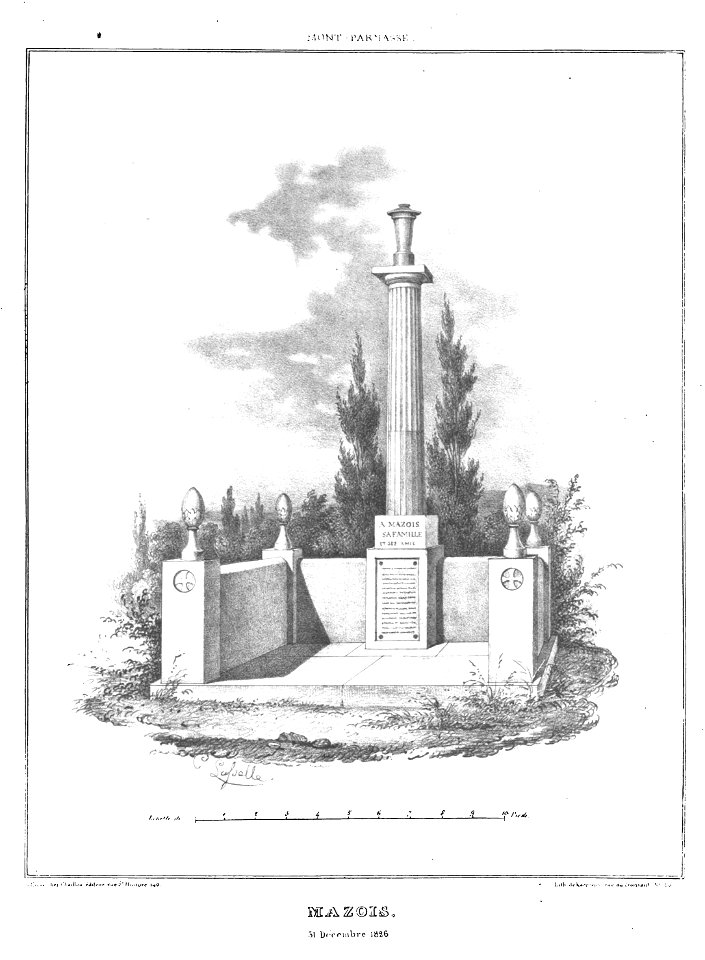 Marty - Les principaux monuments funéraires - Mazois