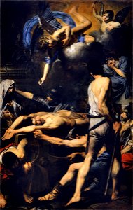 Martyrdom of St Processo and St Martiniano, by Valentin de Boulogne