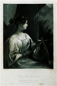 Mary as the Improvisatrice - Byron George Gordon Lord - 1849