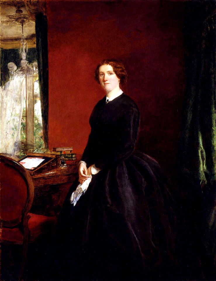Mary Elizabeth Maxwell (née Braddon) by William Powell Frith