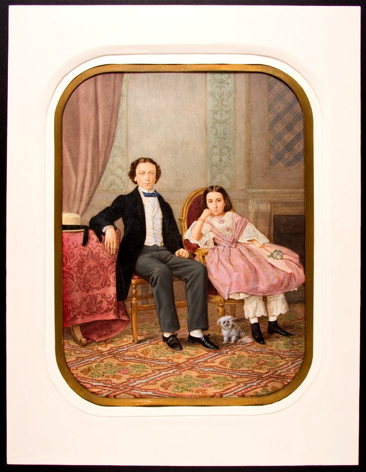Martínez de Hebert, Pedro - Antonio and Amelia del Valle y Serrano as children - Google Art Project