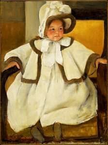 Mary Stevenson Cassatt - Ellen Mary in a White Coat - 1982.630 - Museum of Fine Arts