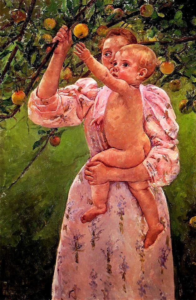 Mary Cassatt - Baby Reaching for an Apple - 1893